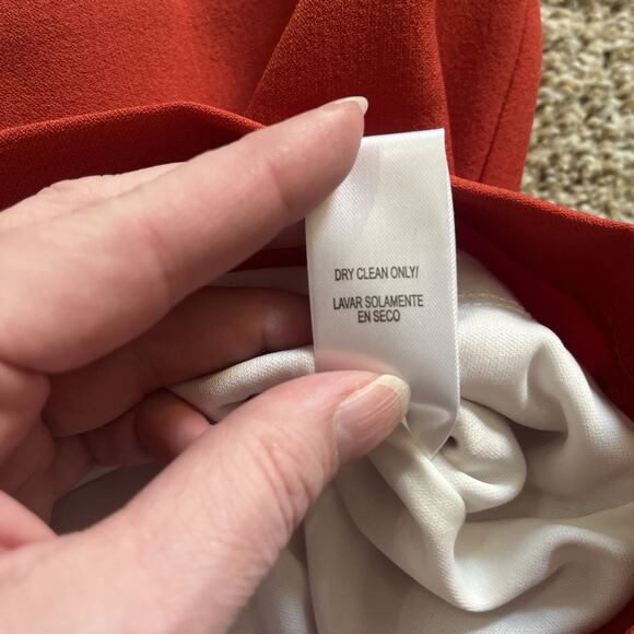 Studio One Dress Ivory/Black/Burnt Sienna Sleeveless Size 12 - Picture 6 of 11